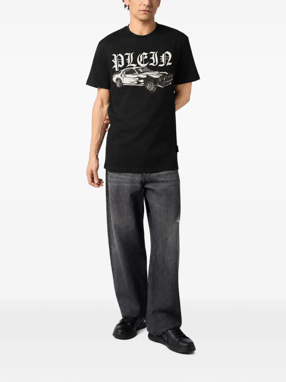 Philipp Plein graphic-print T-shirt Zwart