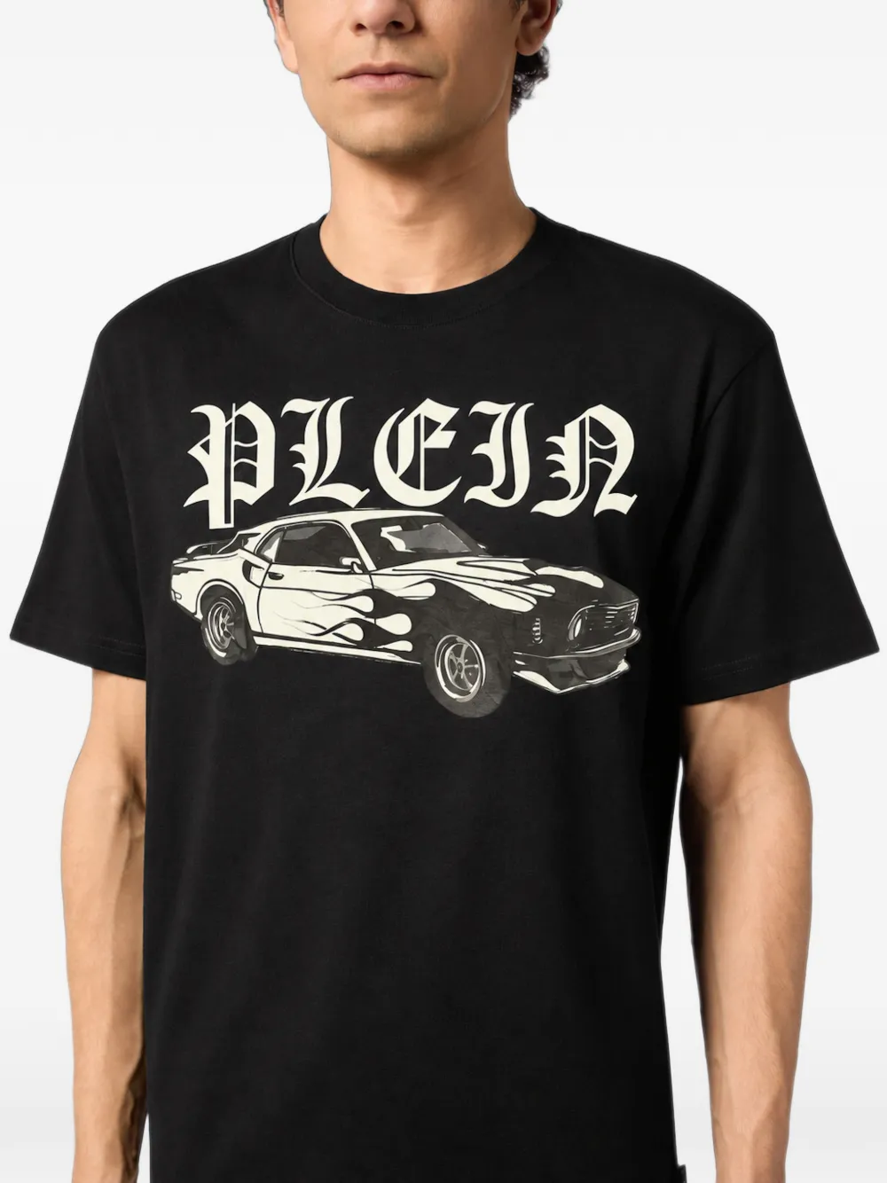 Philipp Plein graphic-print T-shirt Zwart