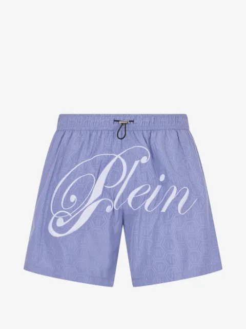 Philipp Plein swimming shorts monogram signature