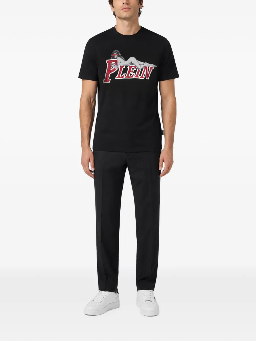 Philipp Plein Jersey T-shirt Zwart