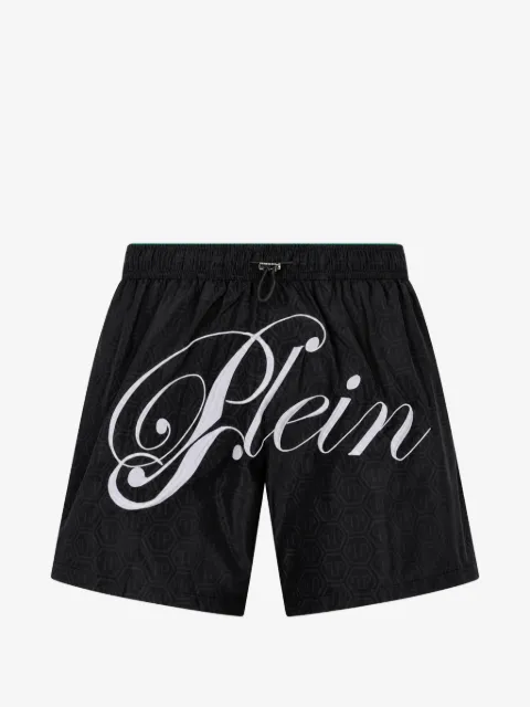 Philipp Plein swimming shorts monogram signature