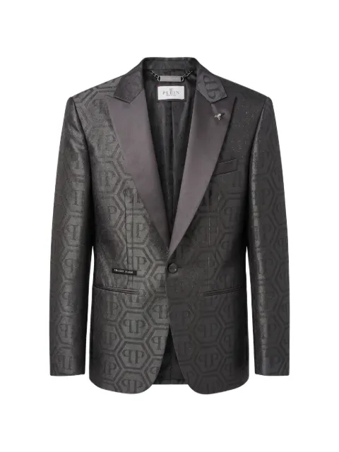 Philipp Plein jacquard blazer regular fit monogram