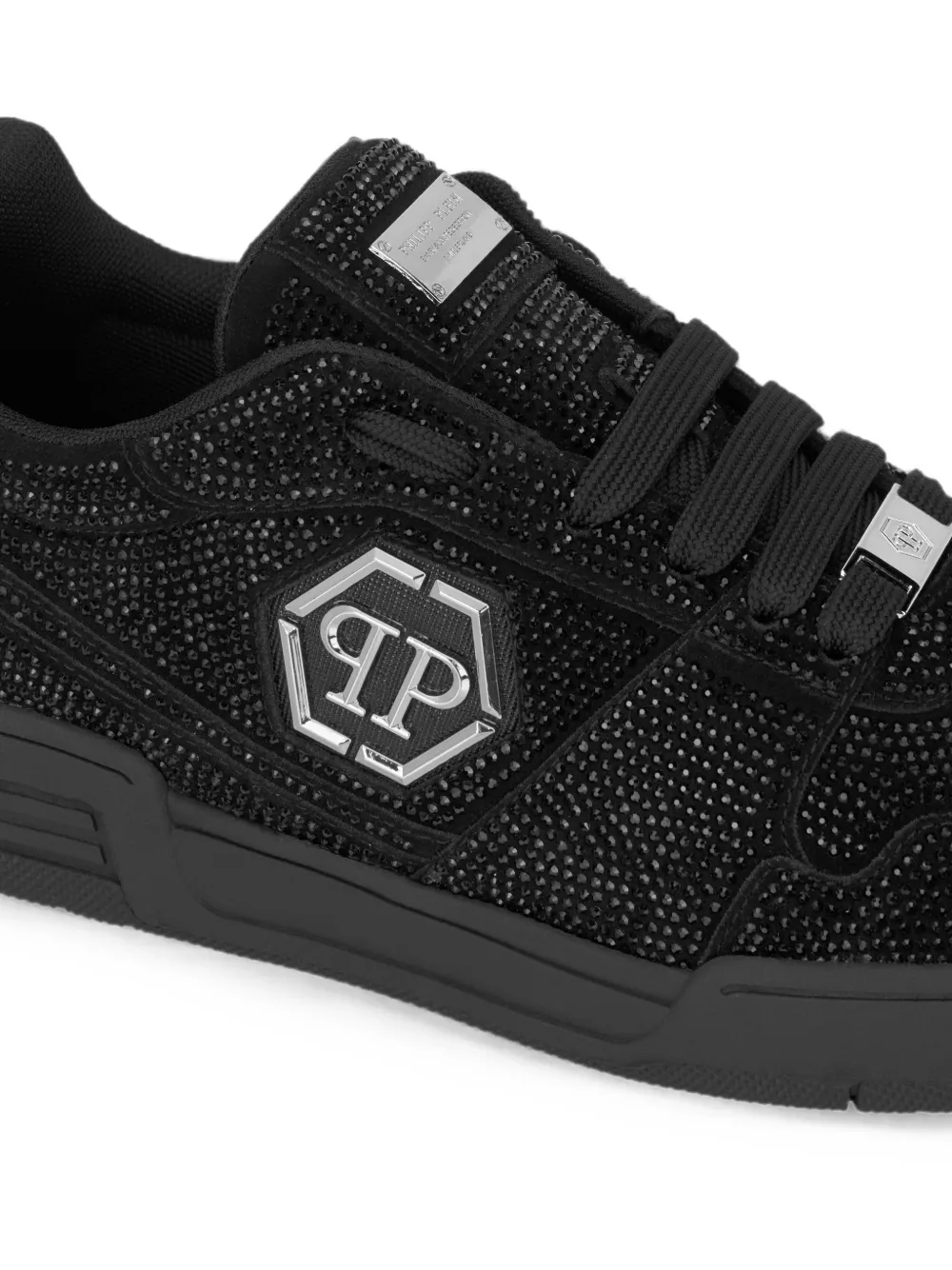 Philipp Plein Low-top sneakers P-FORCE 78 Strass Zwart