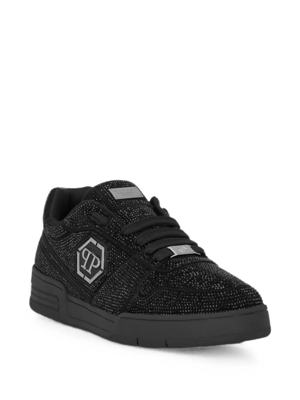 Philipp Plein Low-top sneakers P-FORCE 78 Strass Zwart