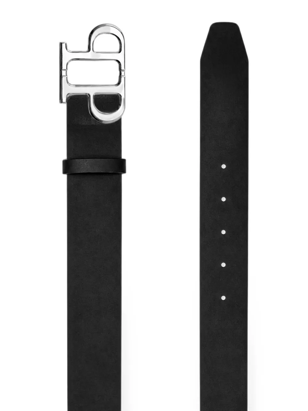 Philipp Plein PP leren riem Zwart