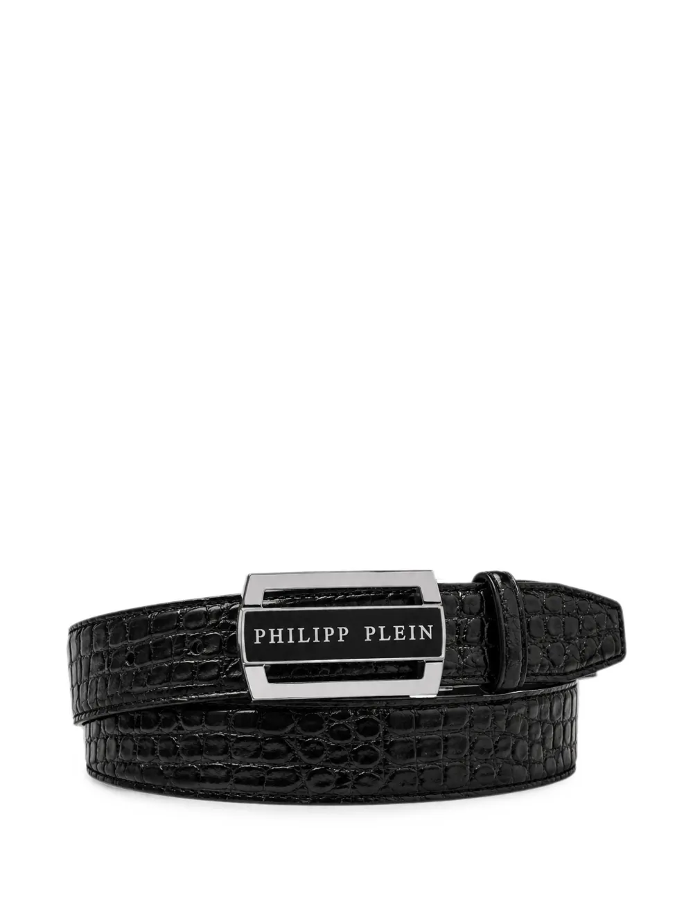 Philipp Plein leather belt cocco - Nero