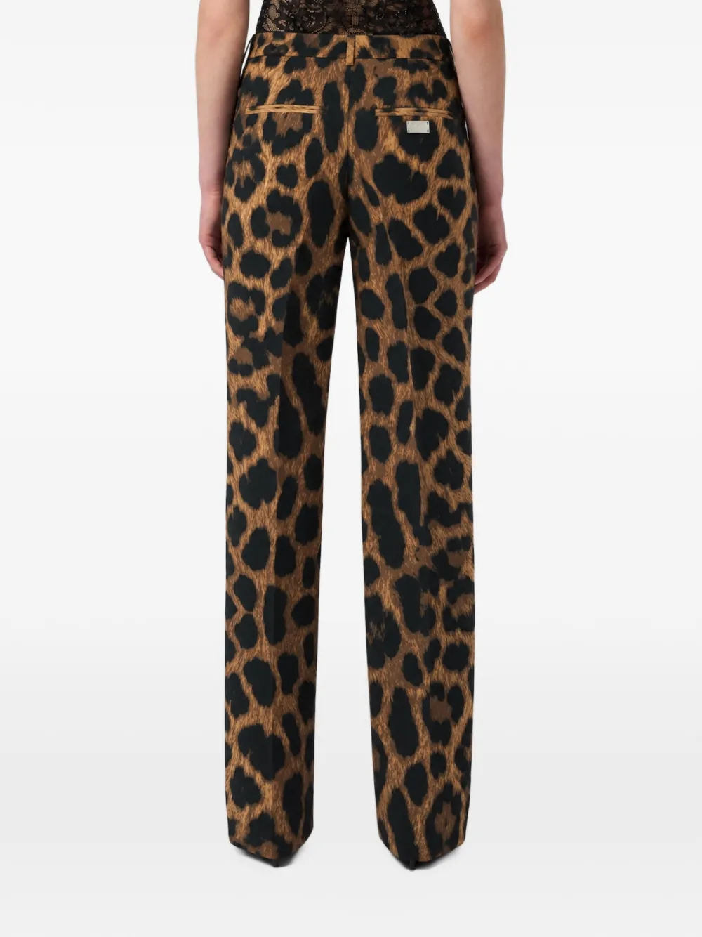 Philipp Plein Straight broek met luipaardprint Bruin