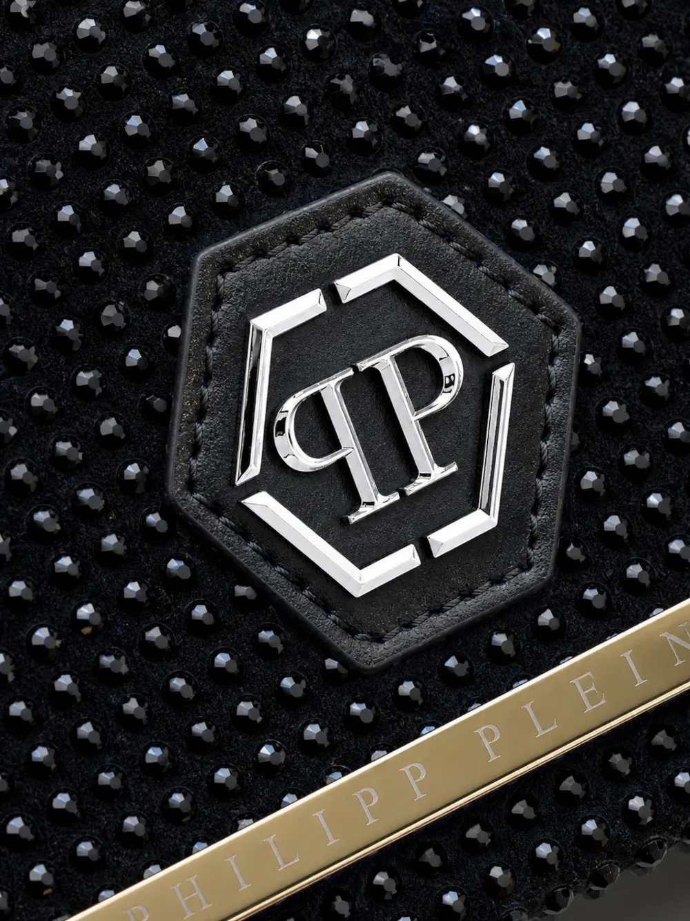Philipp Plein Clutch verfraaid met kristallen Zwart