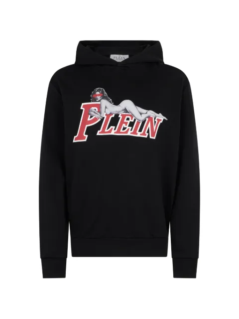 Philipp Plein Pin Up logo hoodie