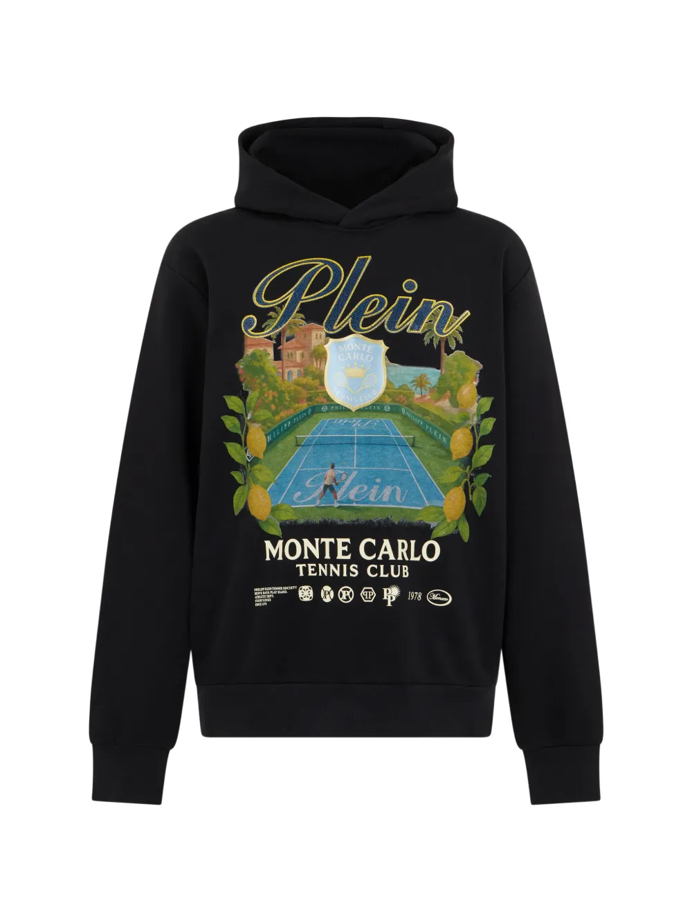 Philipp Plein Monte Carlo Tennis Club hoodie - Black
