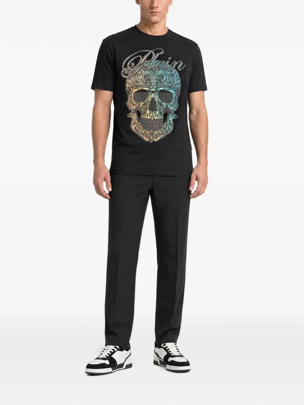 Philipp Plein Skull barok T-shirt Zwart