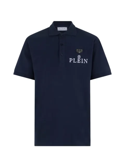 Philipp Plein logo-embroidered polo T-shirt