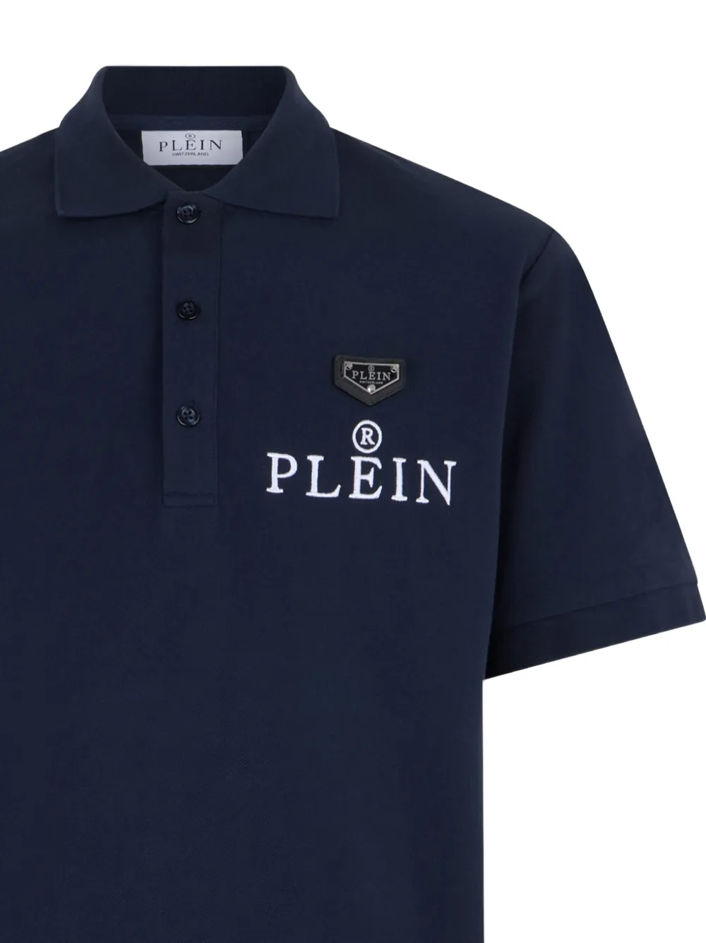 Philipp Plein Poloshirt met geborduurd logo Blauw