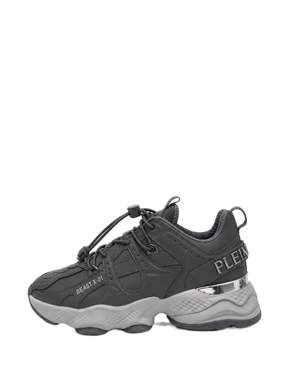 Plein Sport Runner Beast X-01 panelled sneakers - Grigio