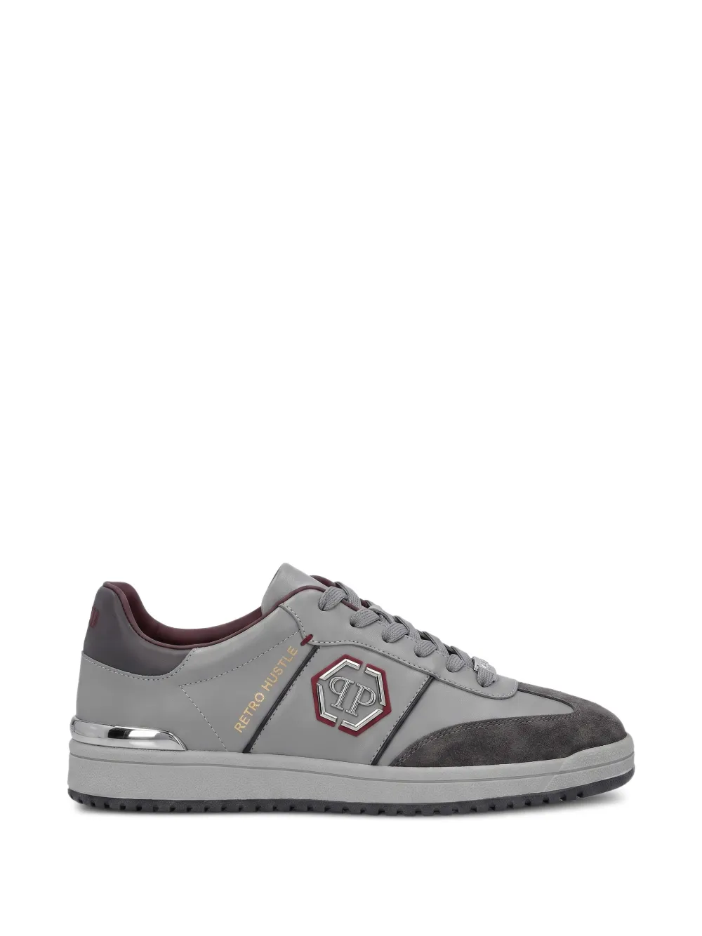 Philipp Plein low-top sneakers Retro Hustle bicolor Grijs