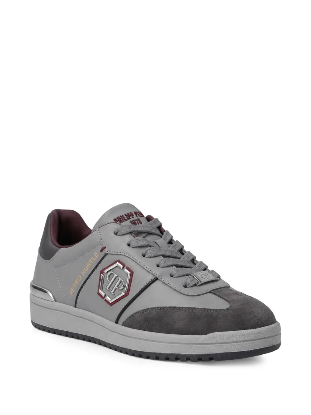 Philipp Plein low-top sneakers Retro Hustle bicolor Grijs