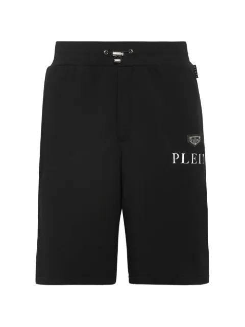 Philipp Plein logo-plaque drawstring shorts