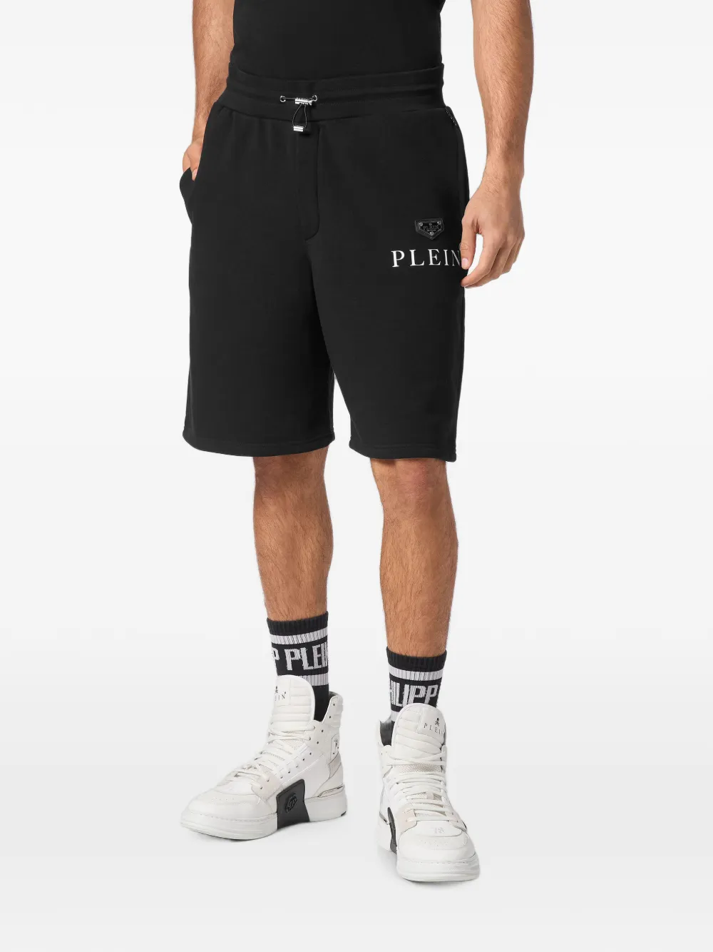 Philipp Plein Shorts met trekkoord Zwart