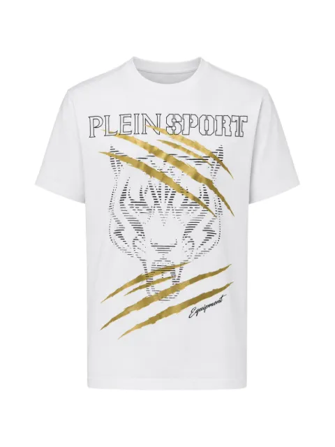Plein Sport t-shirt à logo imprimé tigre