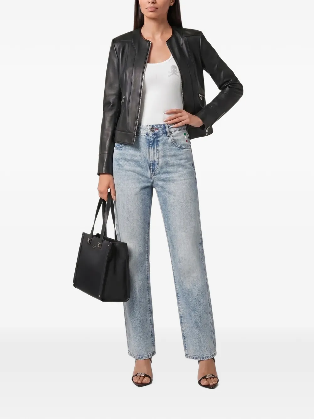 Philipp Plein Straight-fit Jeans Basic In Blue