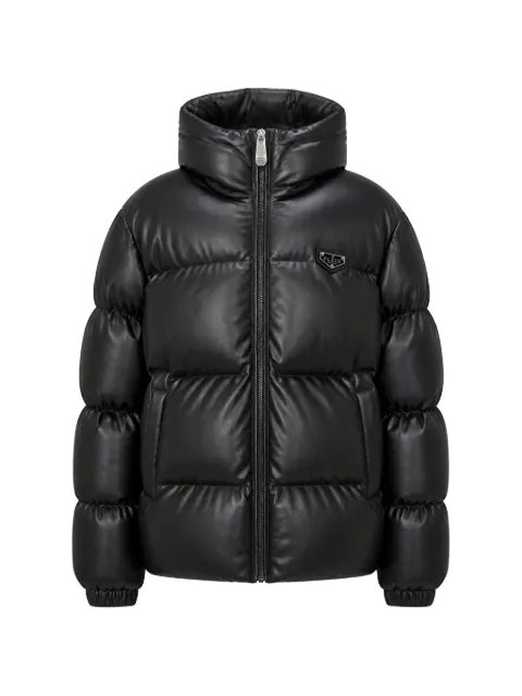 Philipp Plein eco-leather puffer jacket