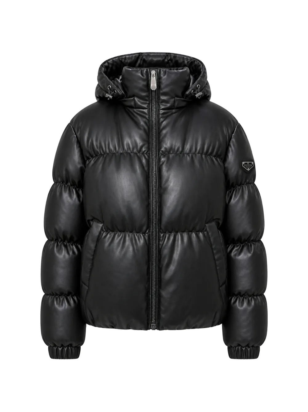 Philipp Plein Eco-leren donsjack Zwart
