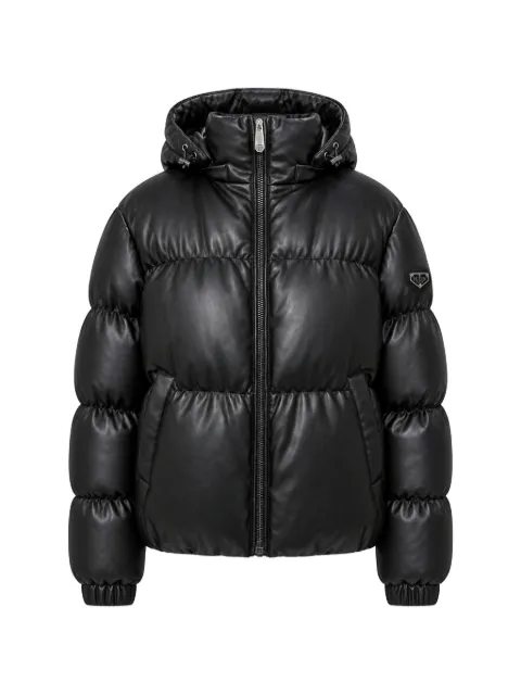 Philipp Plein eco-leather puffer jacket