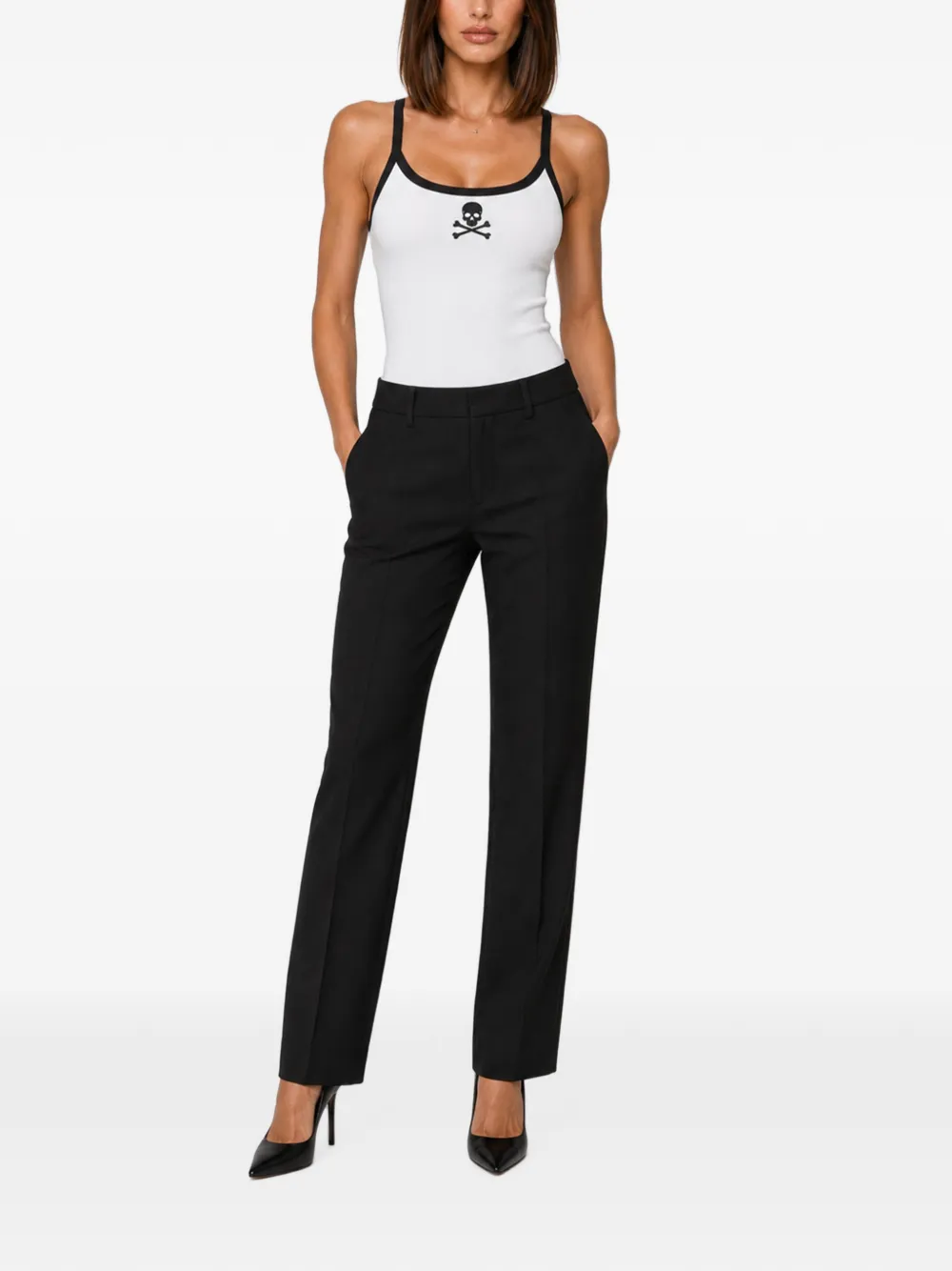 Philipp Plein Straight pantalon Zwart