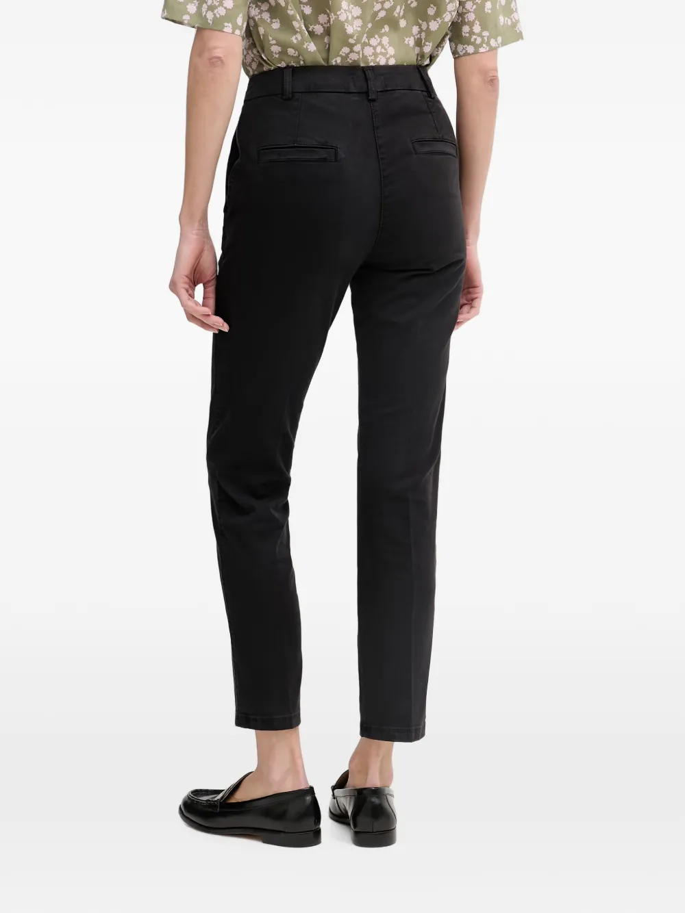 Benetton Cropped broek Zwart