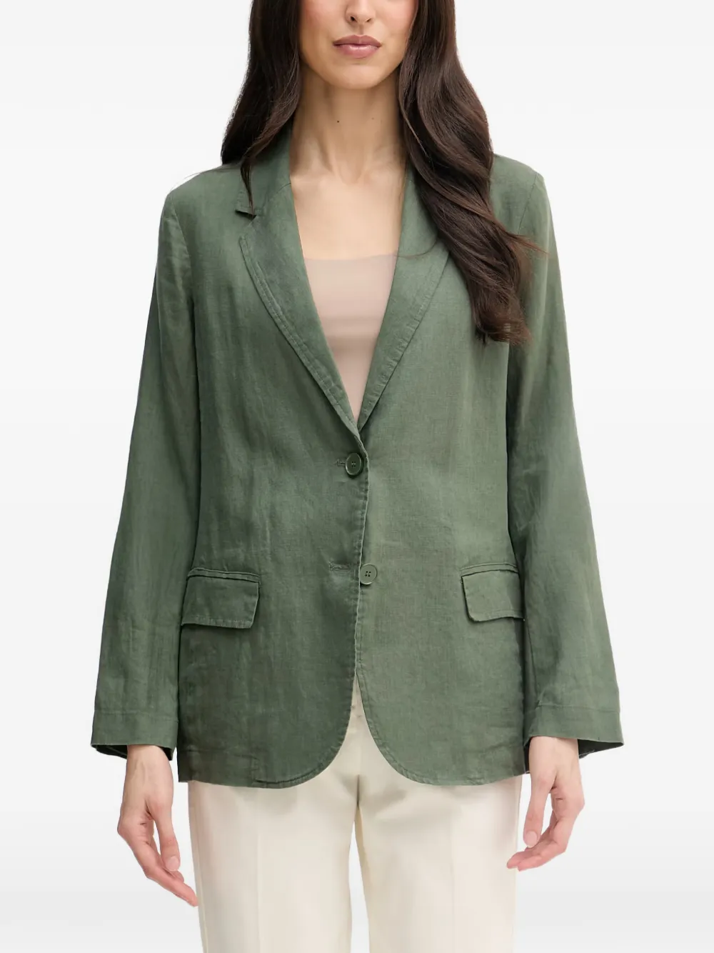 Benetton notch-lapel button-fastening jacket - Grün