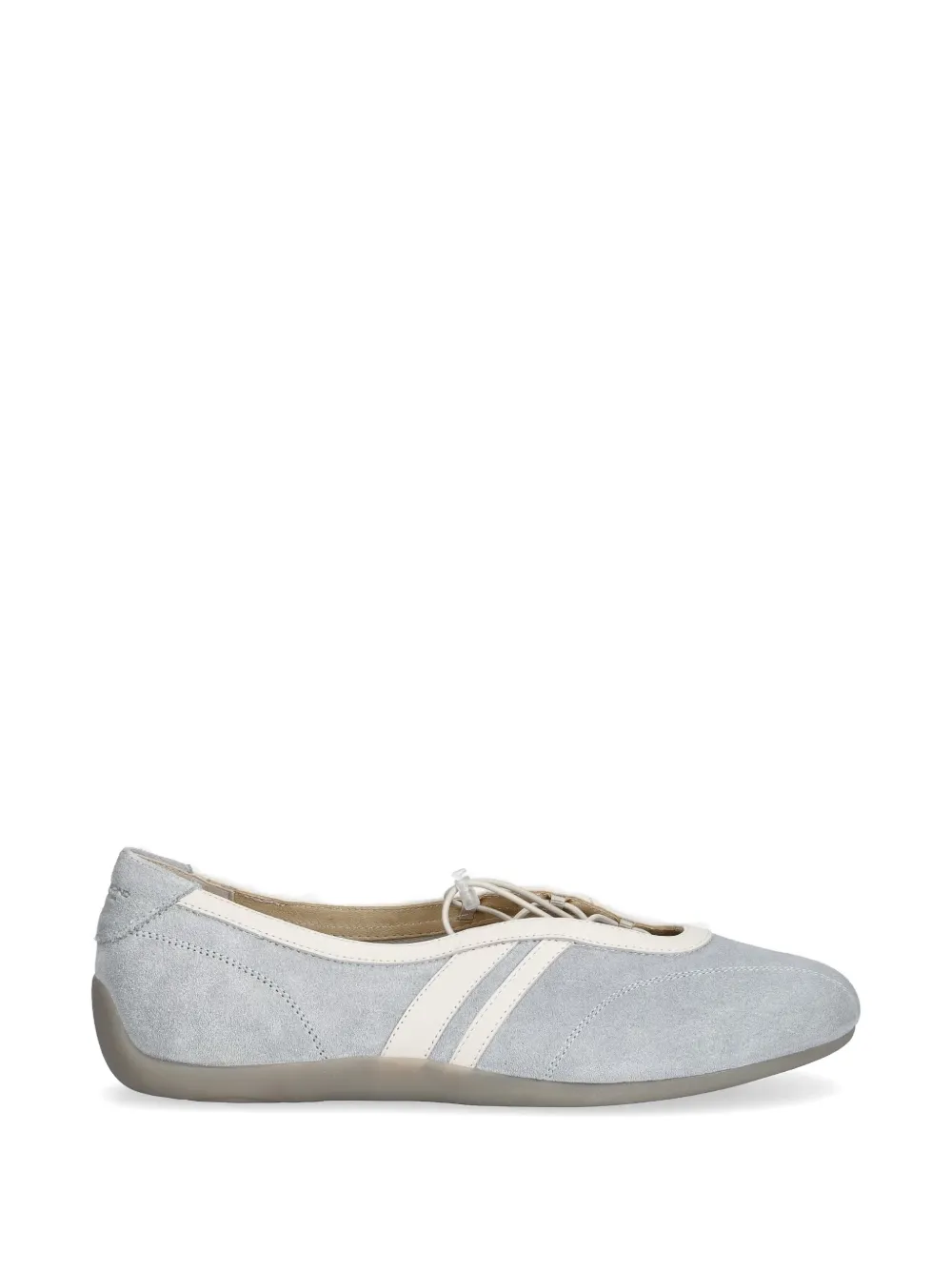 VAGABOND Hollie lace-up suede ballet flats - Blu