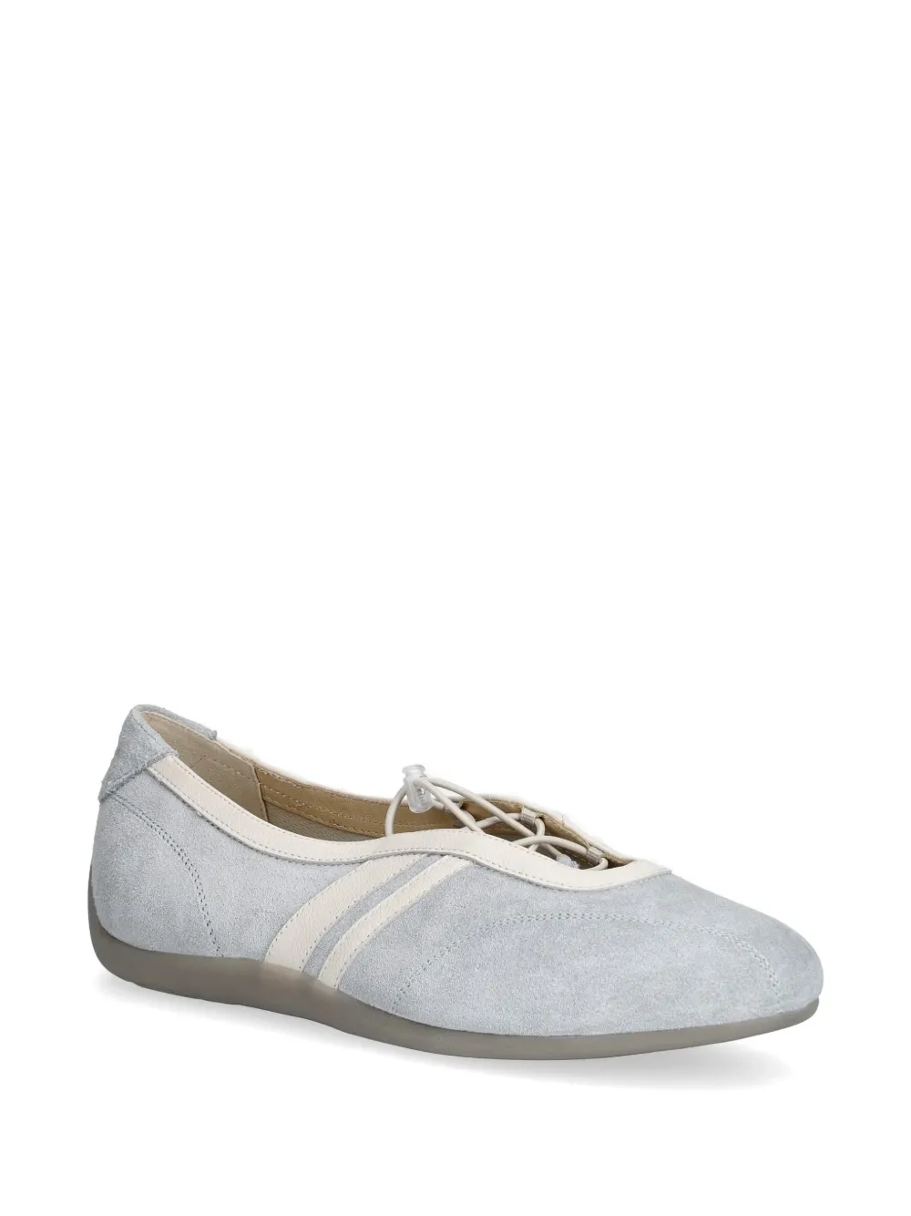 VAGABOND Hollie lace-up suede ballet flats Blauw