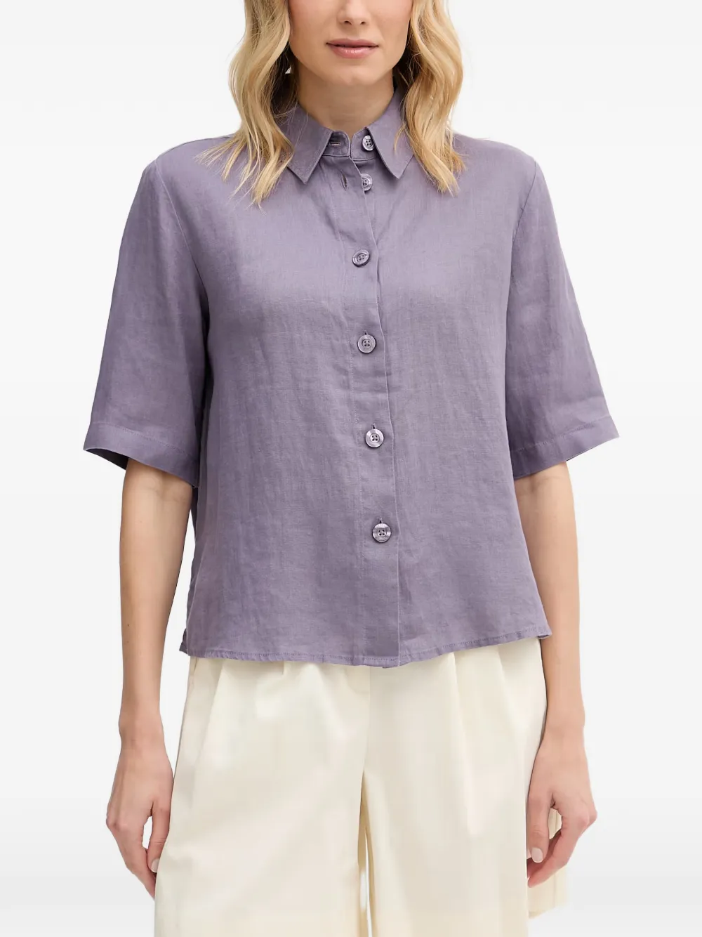 Benetton short-sleeve shirt - Viola