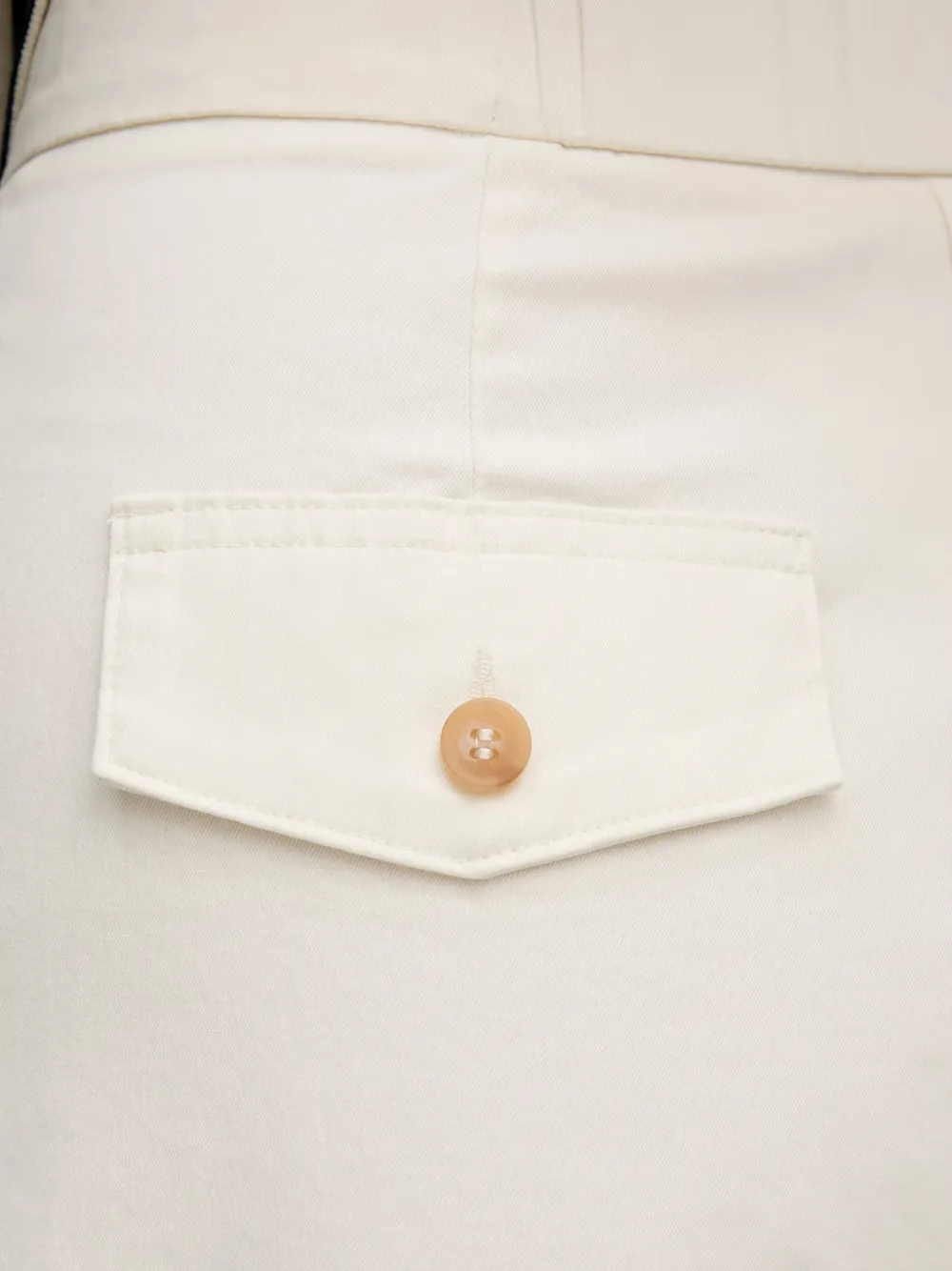 Benetton Cropped broek met wijde broeken Beige