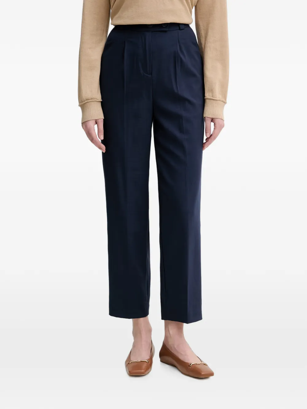 Benetton pleat-detail tailored trousers