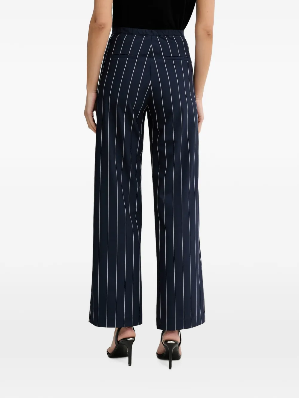 Benetton Broek met wijde pijpen Blauw