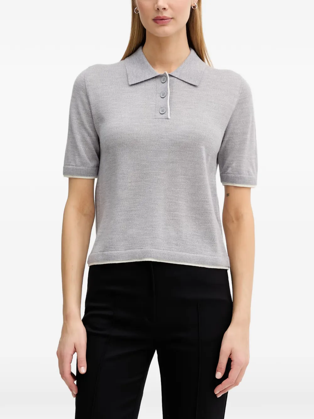Benetton short-sleeve polo shirt - Grigio