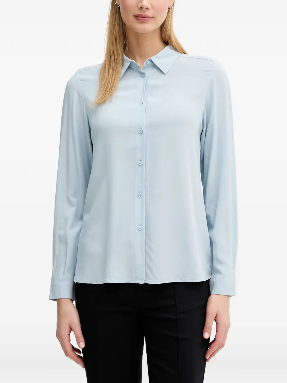 Benetton long-sleeve button-down shirt - Blu