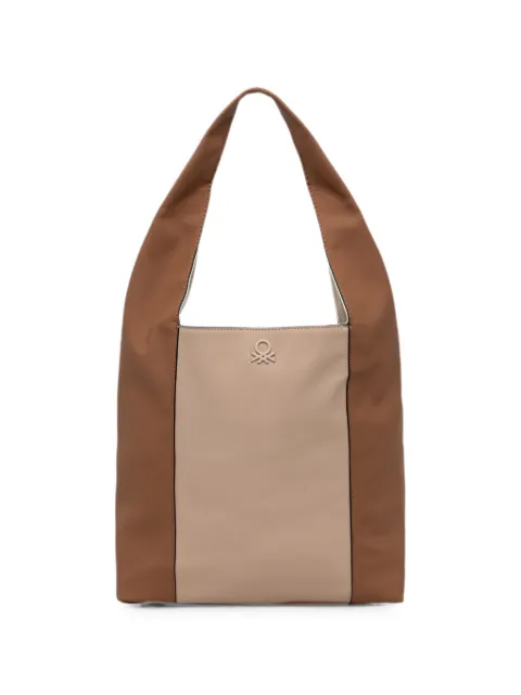 Benetton bolso shopper reversible con logo bordado