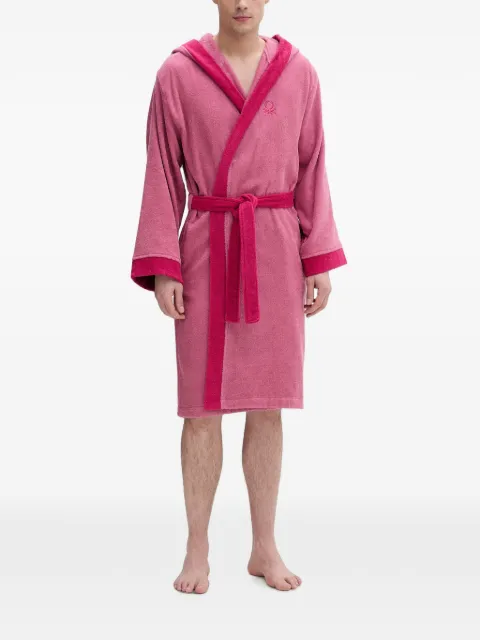 Benetton hooded belted dressing gown