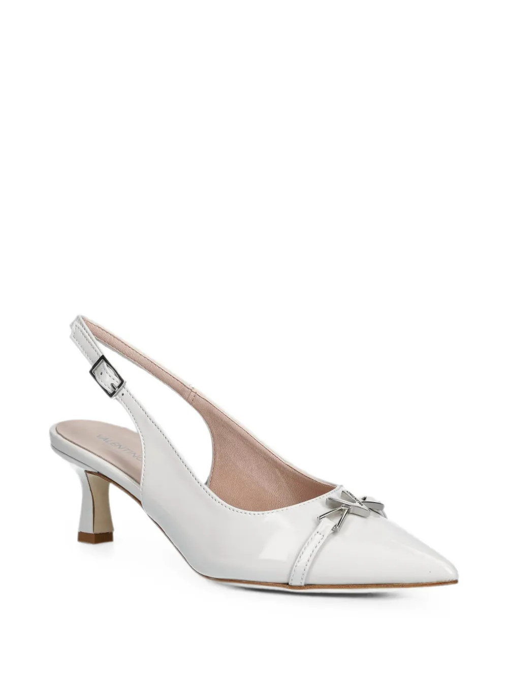 Valentino Garavani VLogo slingback pumps Zilver