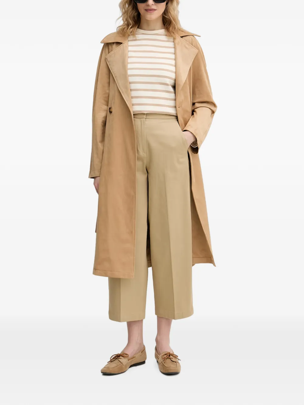 Benetton Geplooide broek Beige