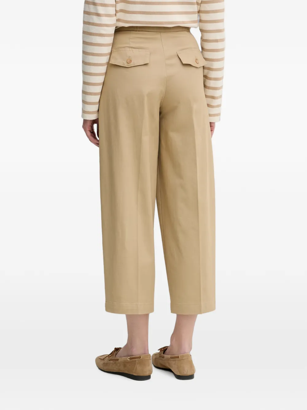Benetton Geplooide broek Beige
