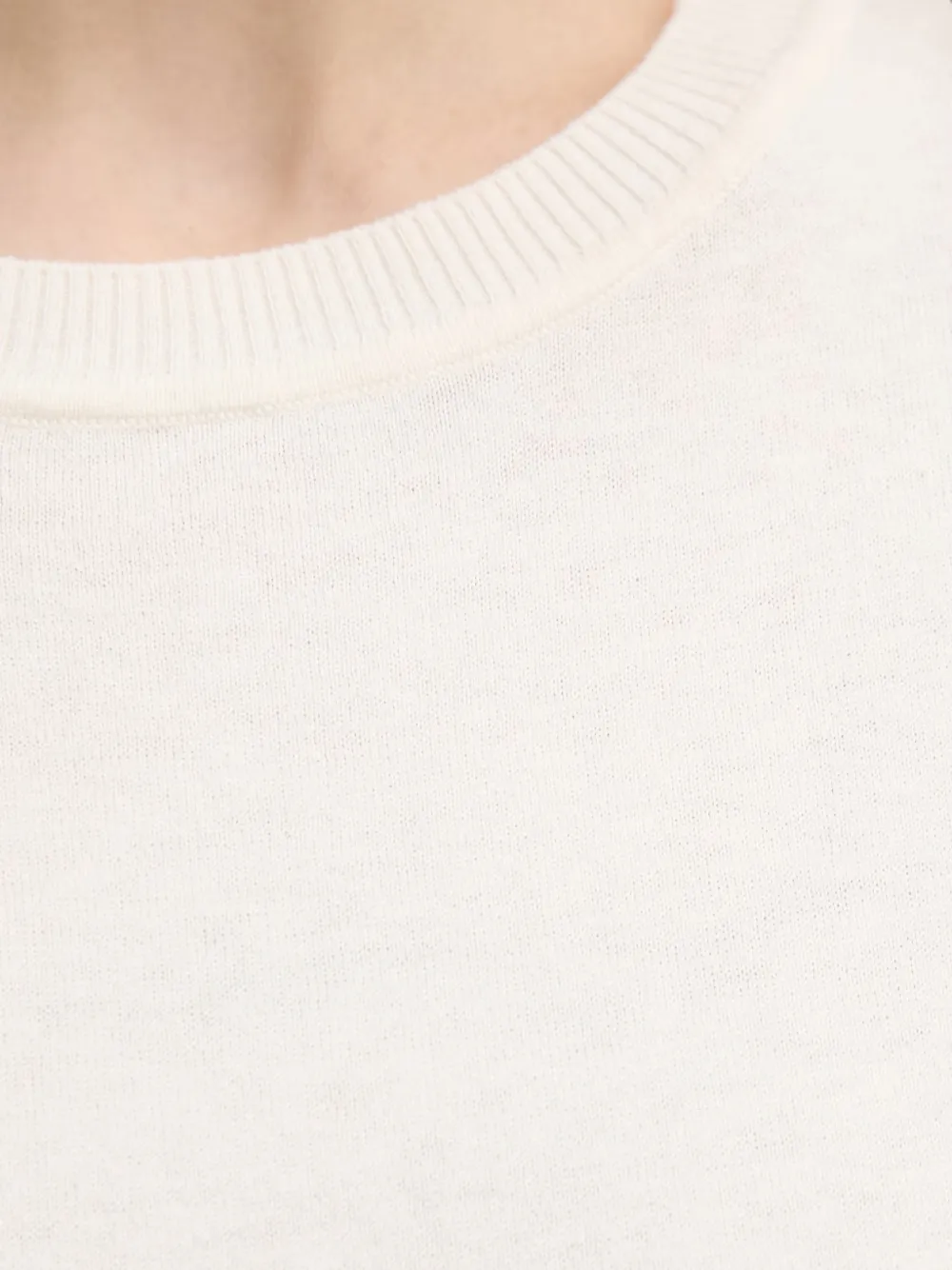 Benetton Trui met cropped mouwen Wit