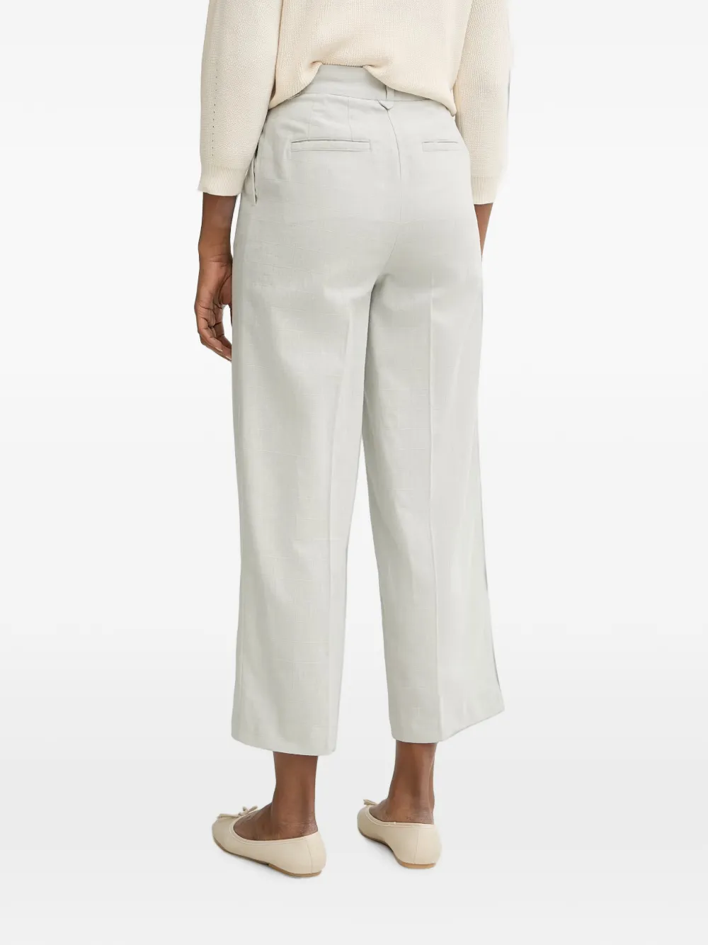 Benetton Geplooide broek Grijs