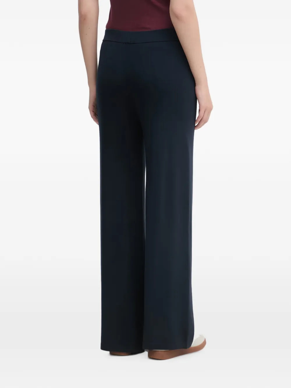 Benetton Broek met wijde pijpen Blauw