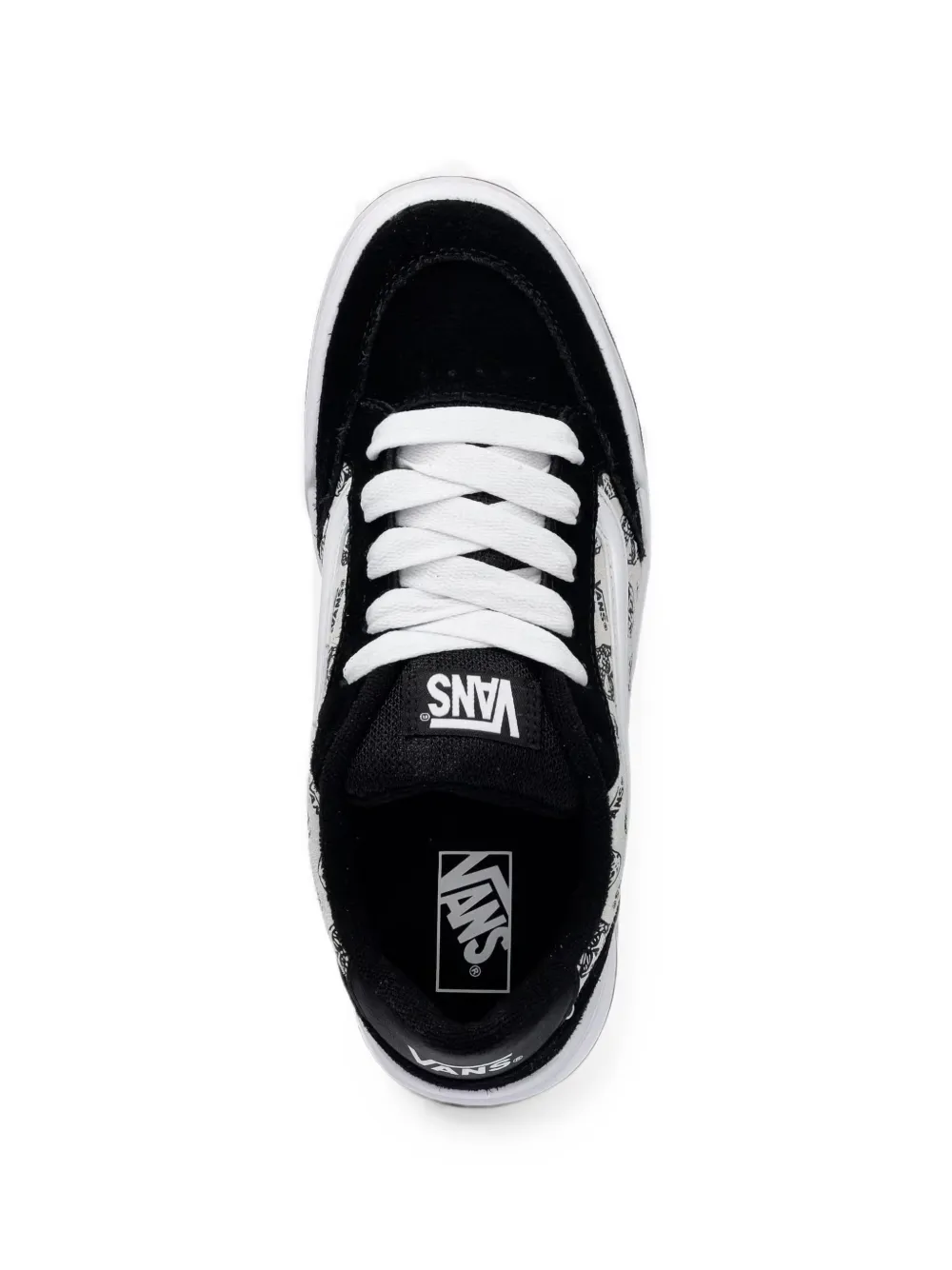 Vans Kids Hylane skull-print panelled sneakers Zwart