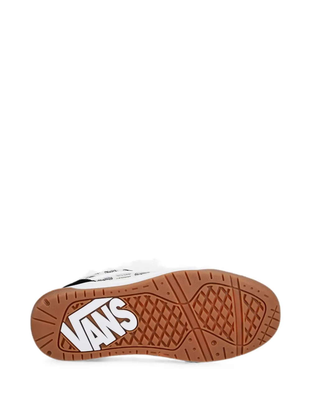 Vans Kids Hylane skull-print panelled sneakers Zwart