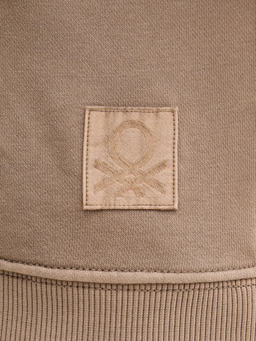 Benetton Sweater met ronde hals Beige