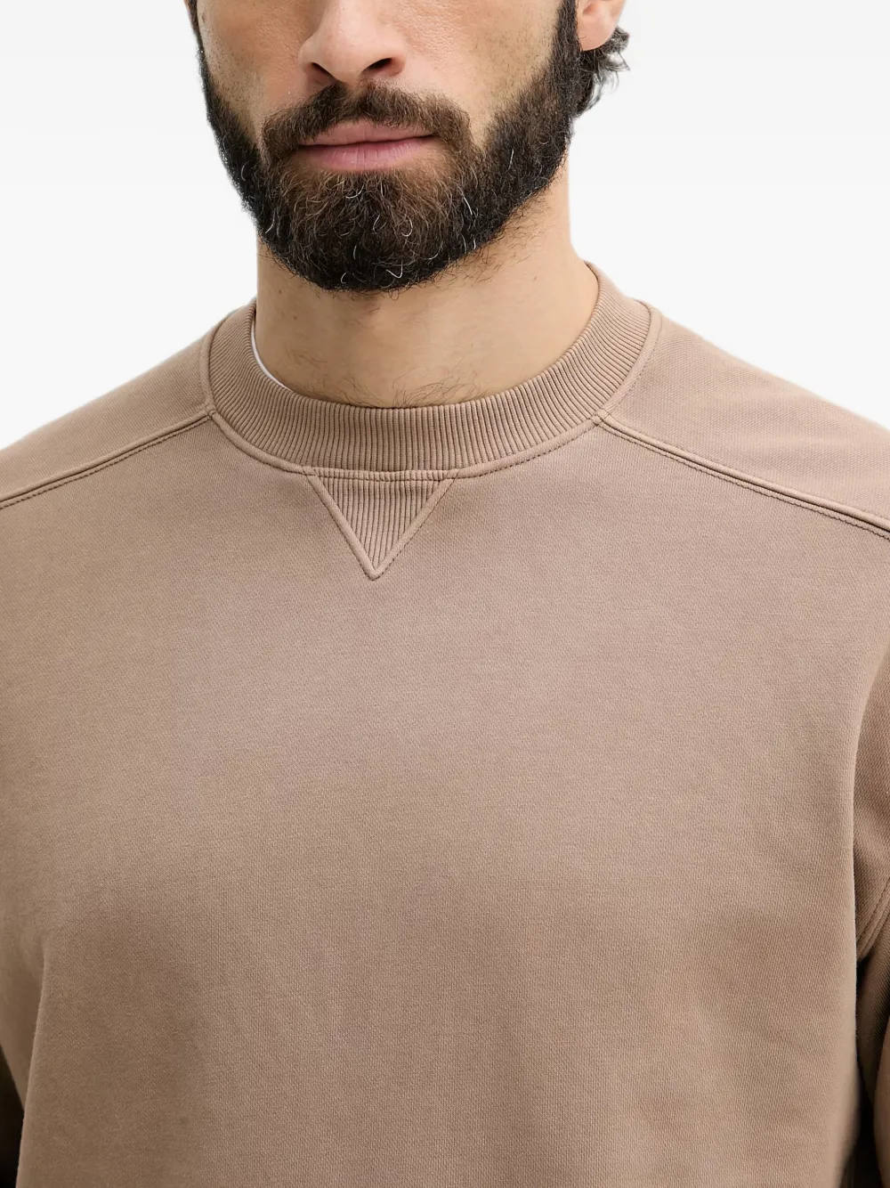 Benetton Sweater met ronde hals Beige